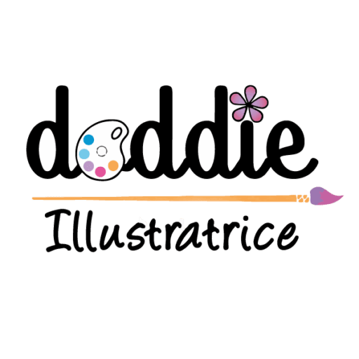 Logo doddie illustratrice Pour mieux me connaitre: bonjour, je m'appelle Dorothée alias Doddie illustratrice