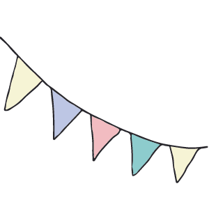 carte d'anniversaire fanions