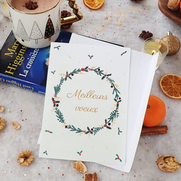 Carte Couronne du nouvel an