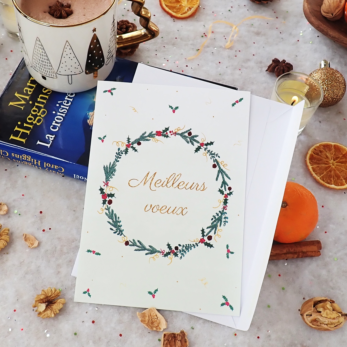 Carte Couronne du nouvel an