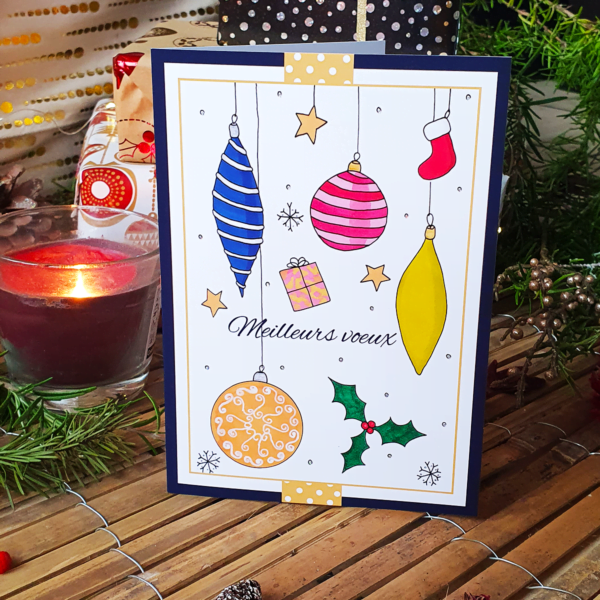 Carte boules et flocons