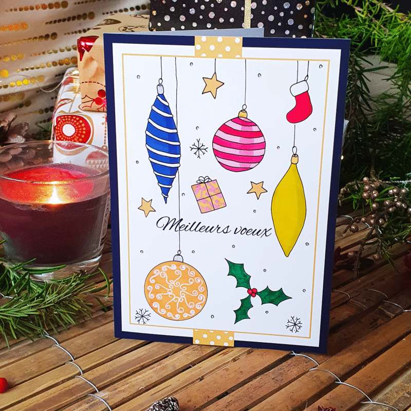 Carte boules et flocons