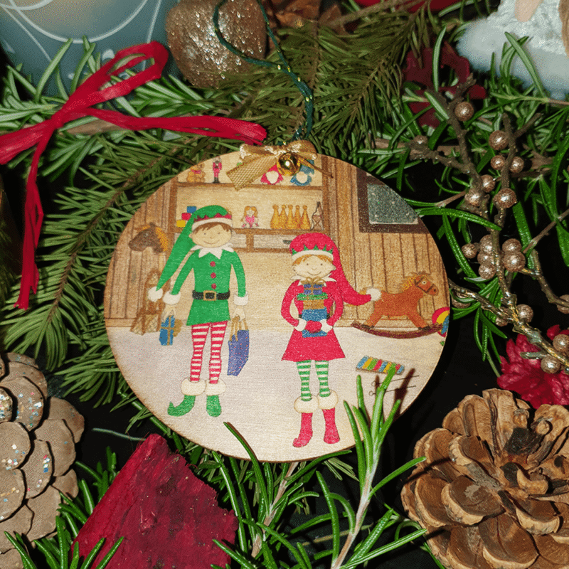 L'atelier du père Noël décoration bois