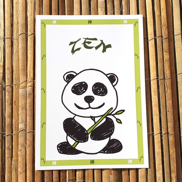 Panda mignon - Affiche A4 tirage Fine Art