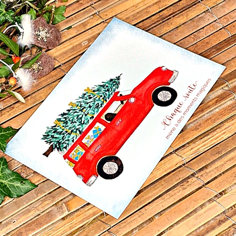 Affiche en route pour Noël
