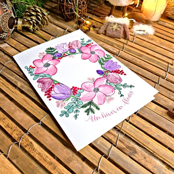 Carte Un Hiver en Fleurs