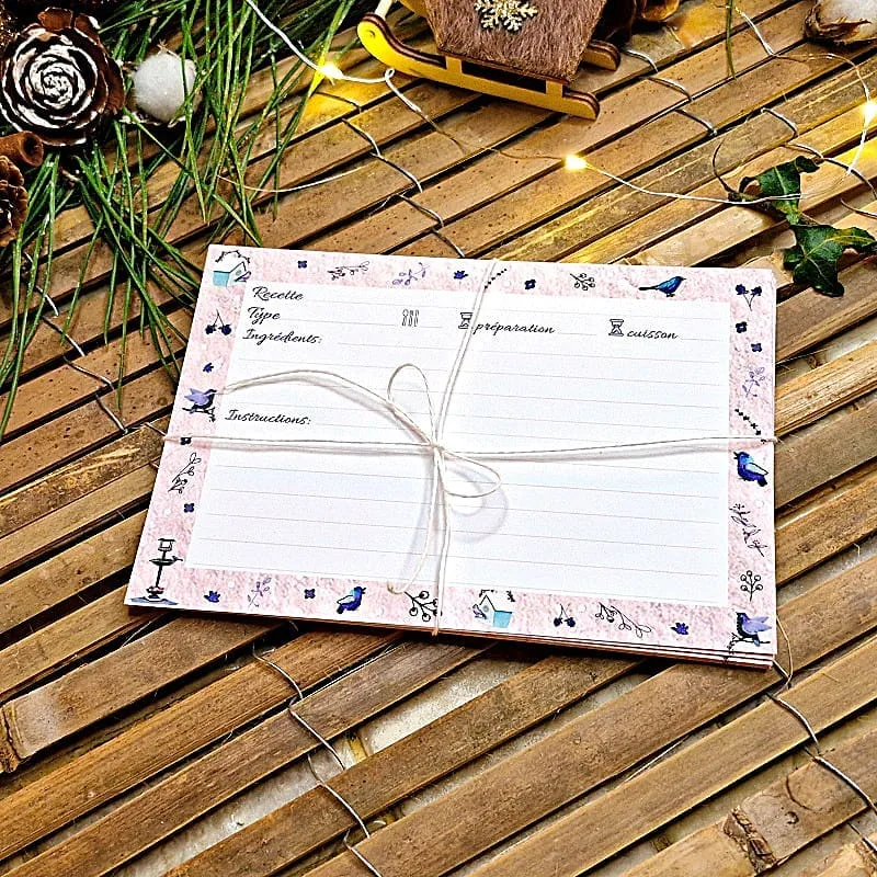 10 Cartes recettes plumes d'hiver