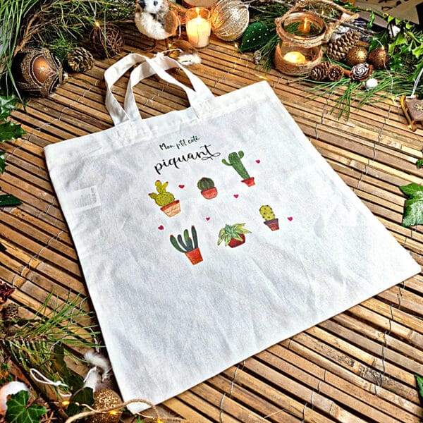 Sac en coton Mon p'tit côté piquant