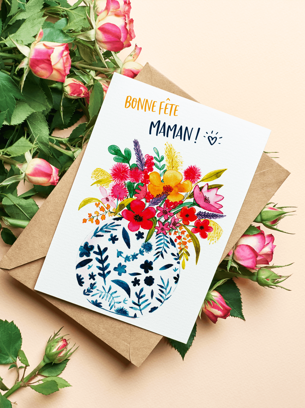 Carte Harmonie de fleurs sauvages
