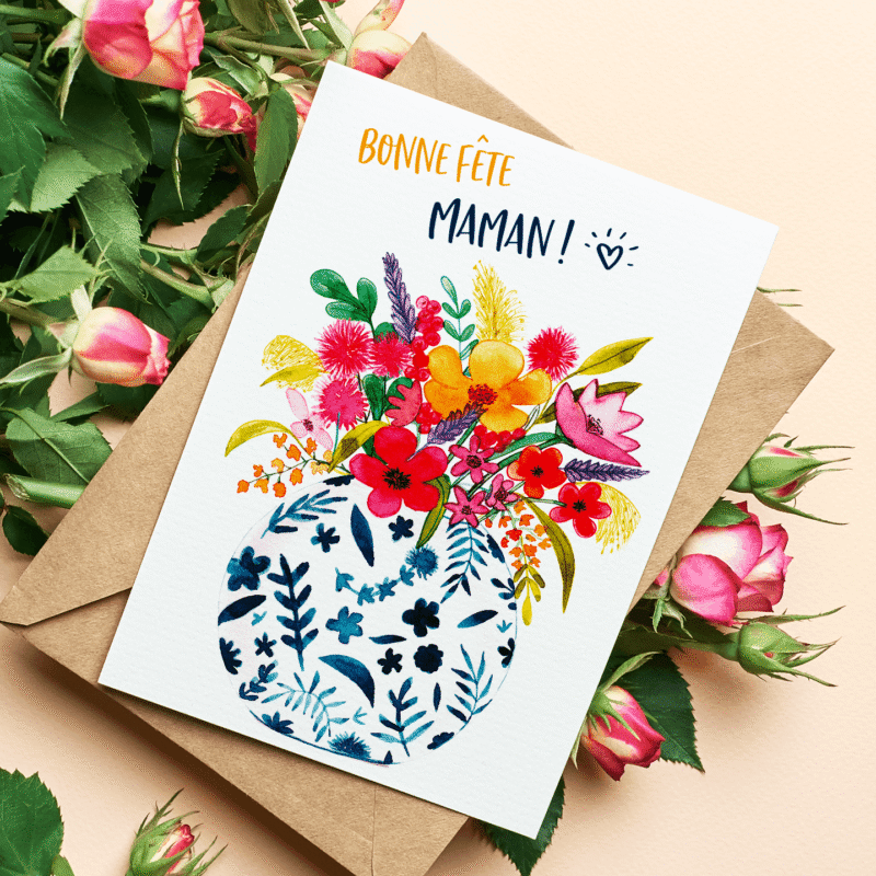 Carte Harmonie de fleurs sauvages