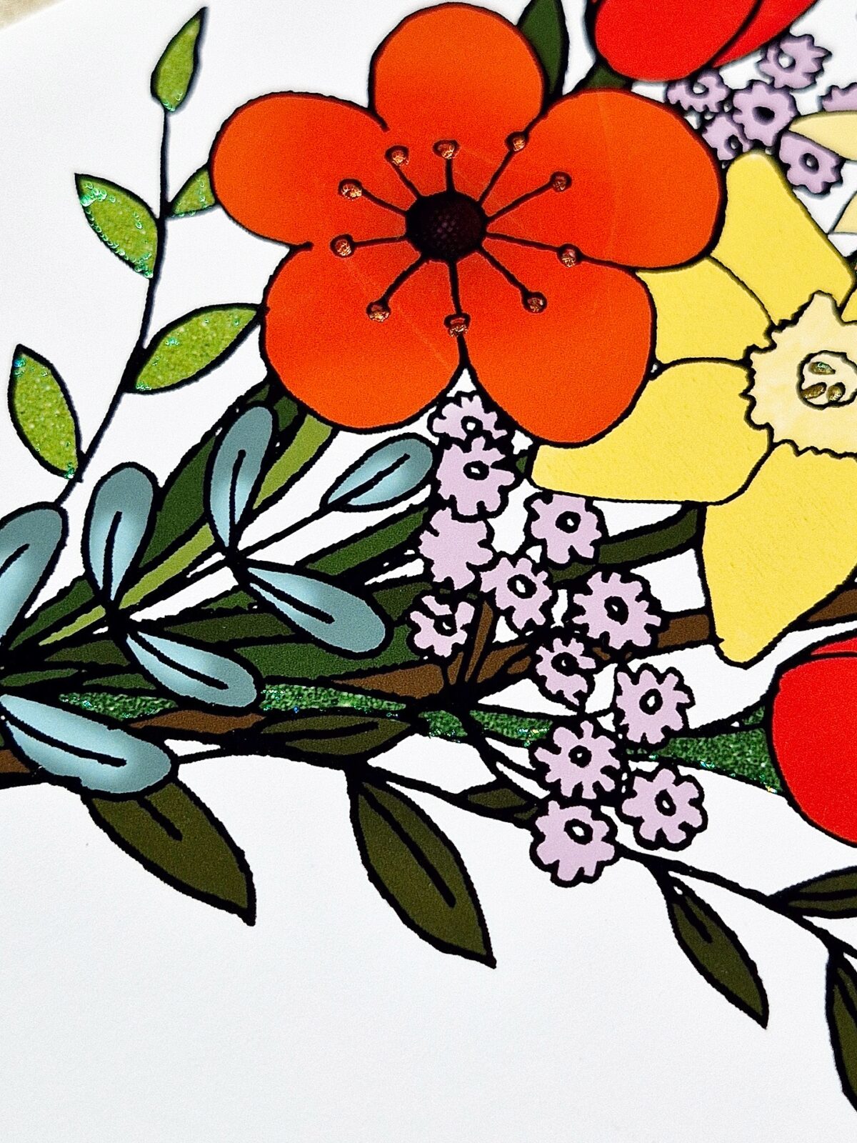 Carte Bouquet Printanier Bonne fête Maman – Image 2
