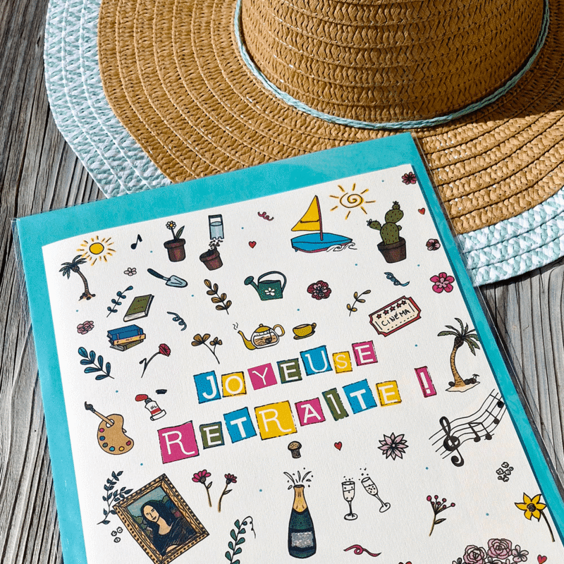 Maxi carte joyeuse retraite