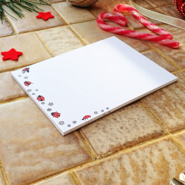 Bloc-notes A6 Rouge coccinelle