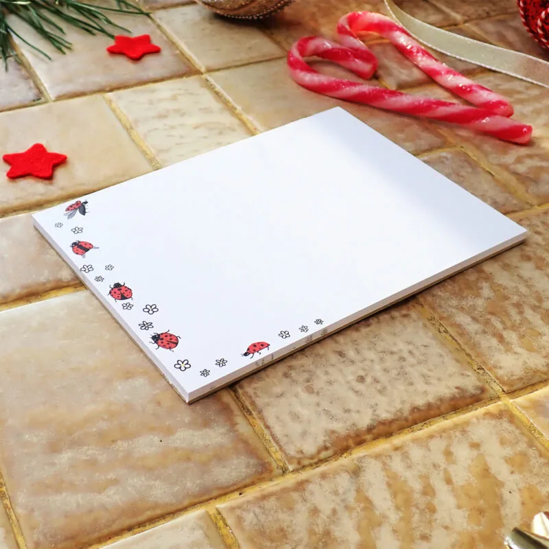 Bloc-notes A6 Rouge coccinelle