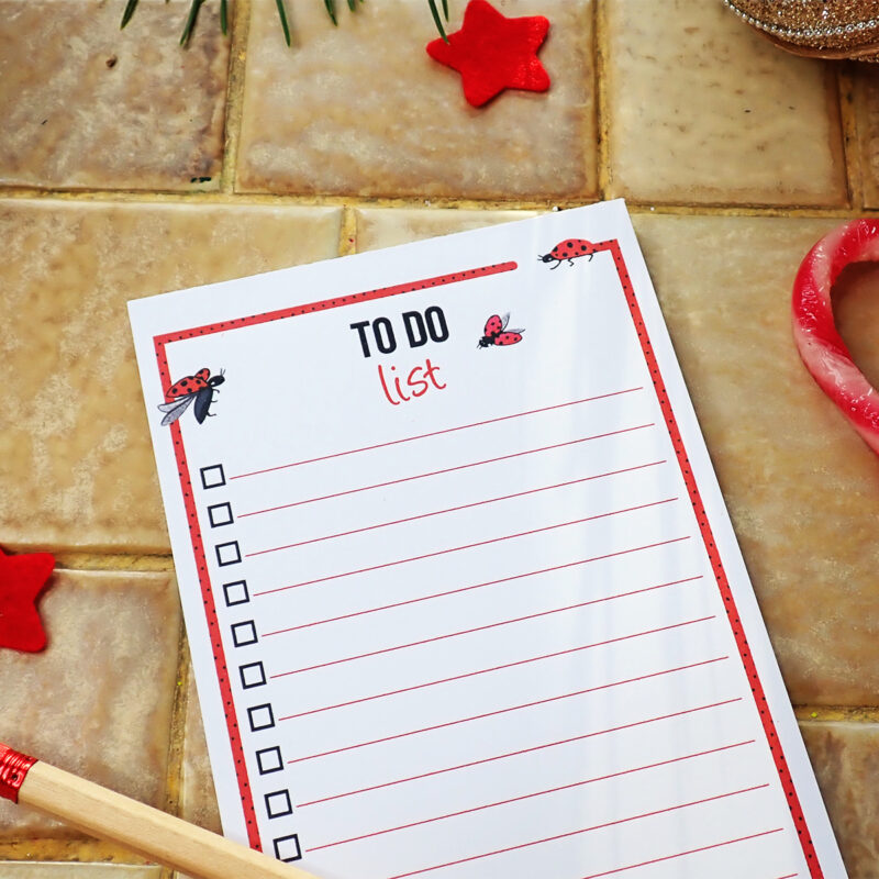 Bloc-notes Rouge coccinelle