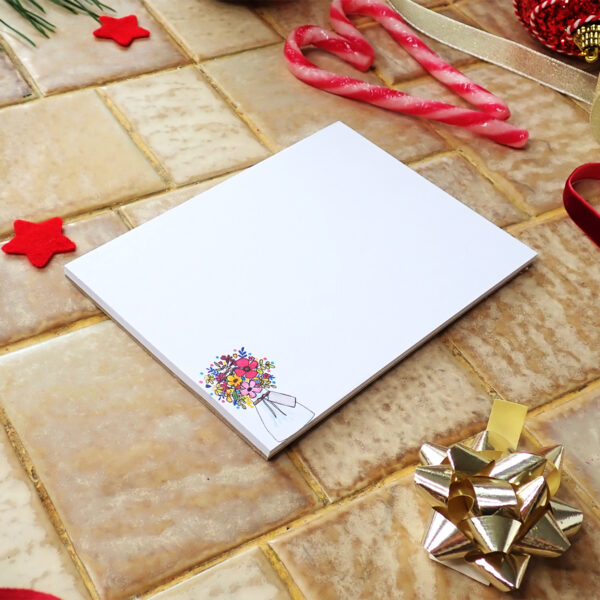 Bloc-notes aquarelle bouquet Eclat floral format A6