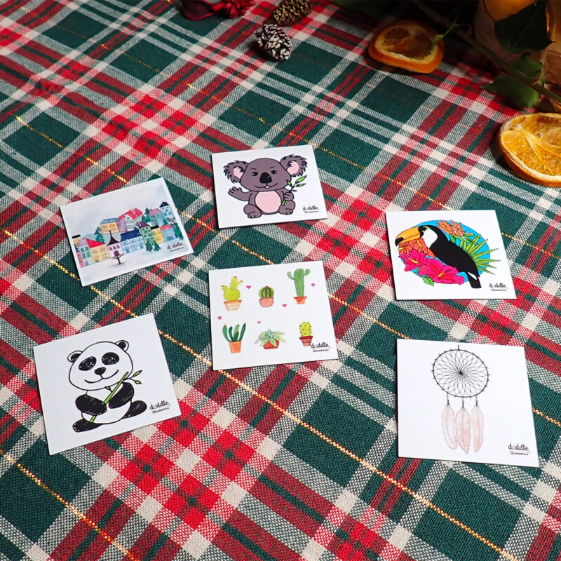 Magnet illustré 5 x 5 cm