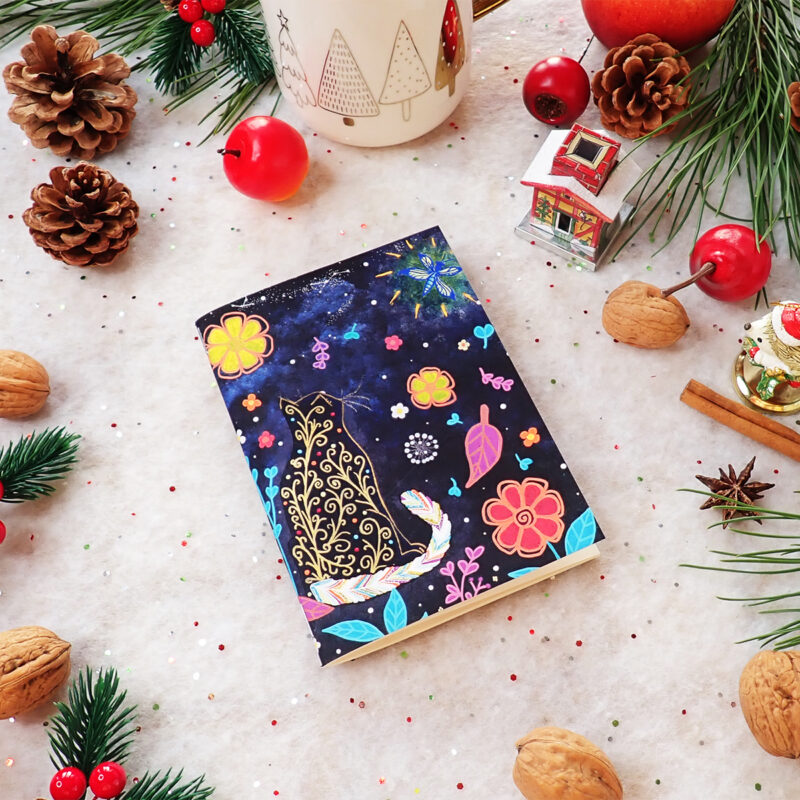 Carnet A6 Nocturne félin