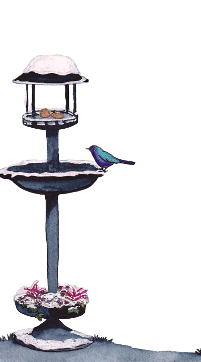 fontaine plumes d'hiver